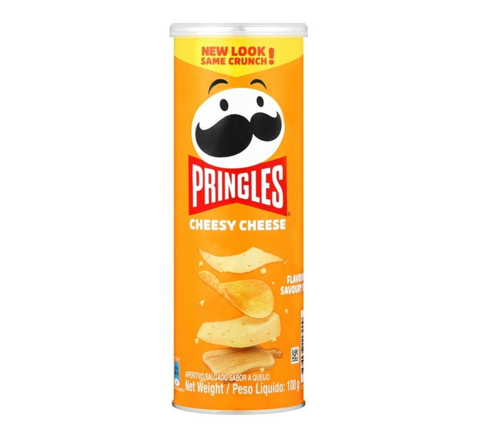 Someone’s in a Makro Pringles Potato Chips Cheesy Cheese (100g) Mood