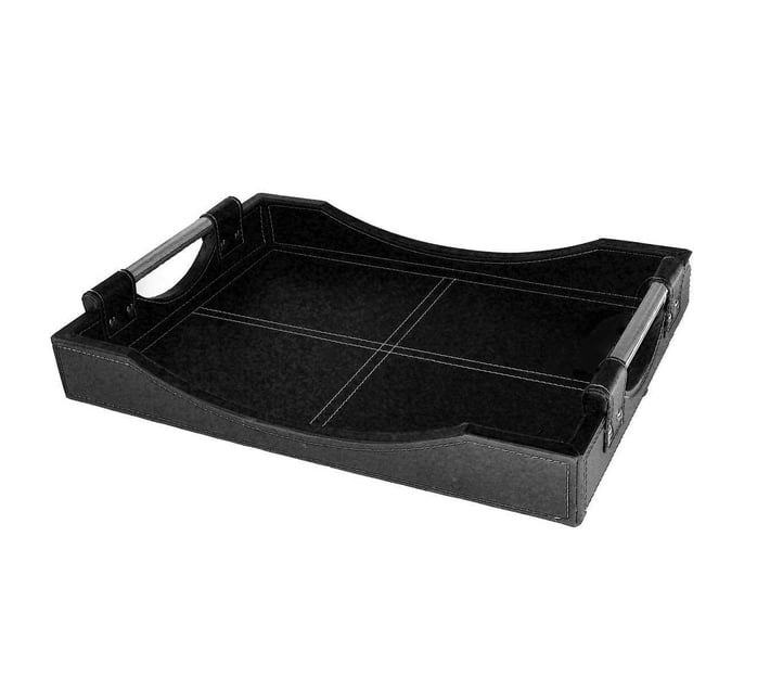 Someone’s in a Makro Royalty Defined Leather Serving Tray Set Twin