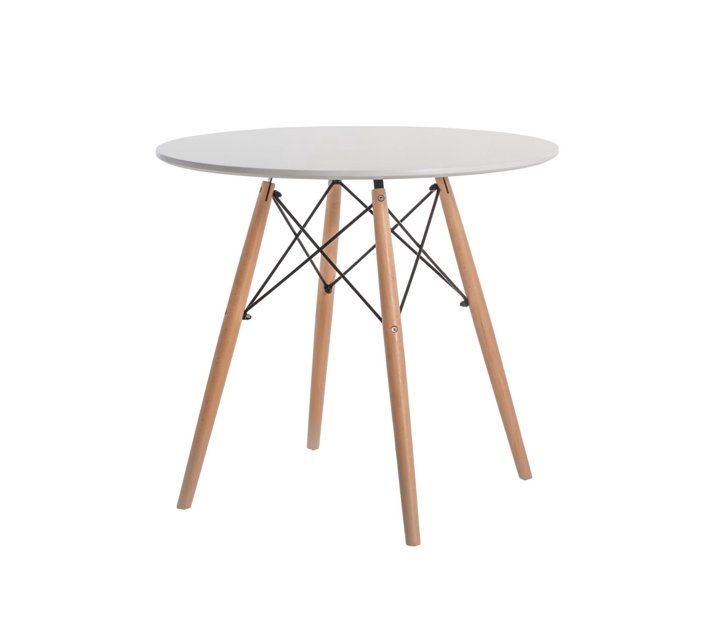 Someone’s in a Makro Elia Round Wooden Leg Table 80ø Cm (4 Seater