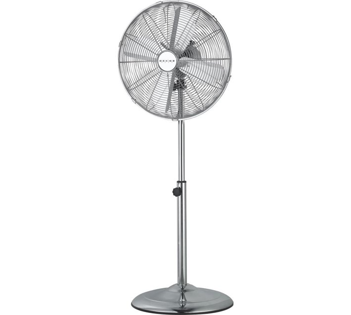 DÉCOR EXCLUSIVE PEDESTAL FAN CLASSIC 40CM SATIN CHROME Makro