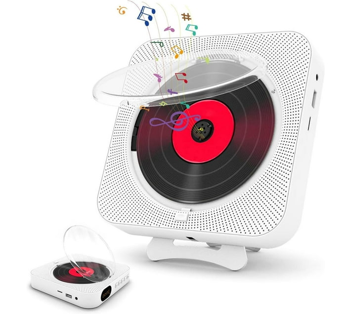 Buy Wagu drum Portable CD Player with Bluetooth, Desktop CD Music ...