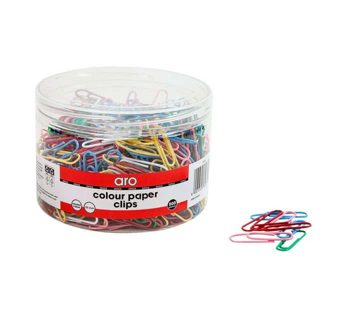 ARO 33mm Colour Paper Clips 500-PCS | Makro