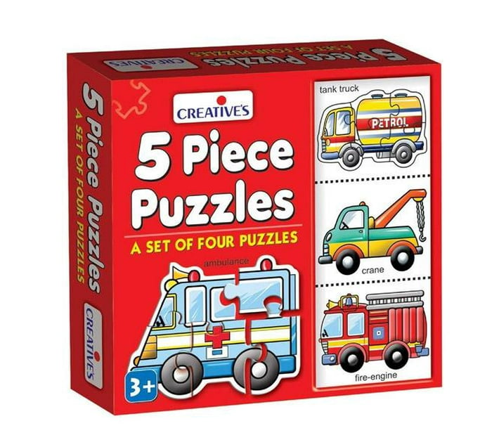 Creatives Transport Puzzles (four 5 Piece Puzzles) | Makro