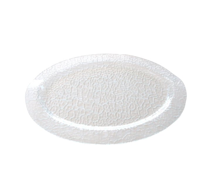 Someone’s in a Makro EH Pebbled Oval Glass Platter Mood