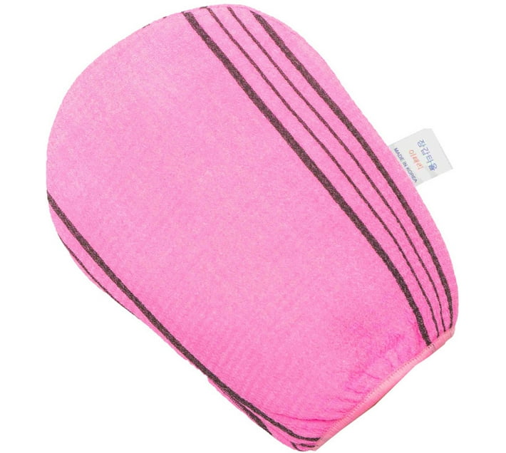 Naeem Korean Beauty Exfoliating Washing Bath Mitt Washcloth (pink) Bath