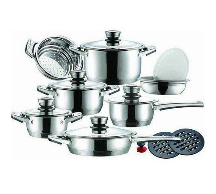 Someone’s in a Makro Smte-16 Piece Stainless Steel Pot Set Mood