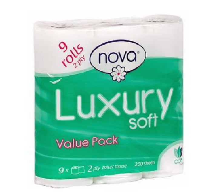 Nova Luxury Soft Toilet Paper 2 ply 9 Rolls Makro