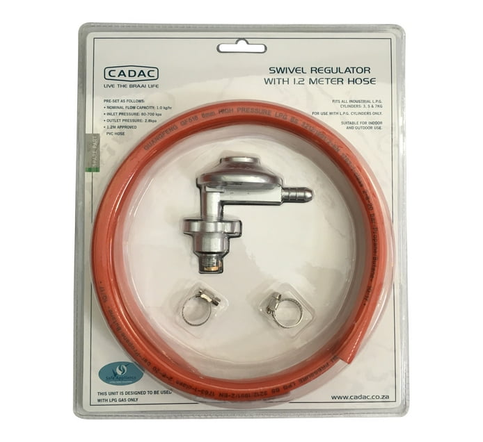 Cadac Swivel Regulator & 1,2m Hose SA3L.120BP main image 0