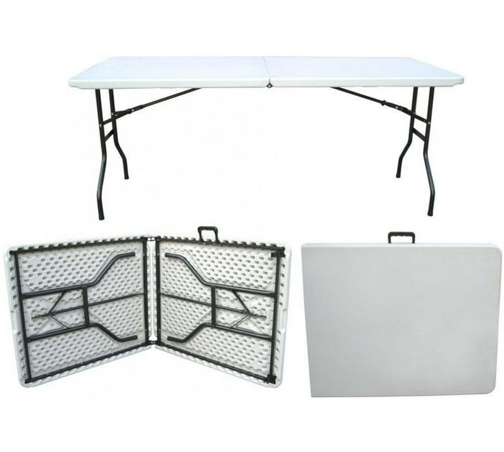SB Portable Folding Table White 1.8M Durable Design for Indoor and