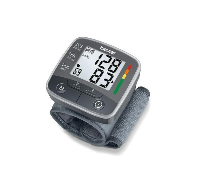 Someone’s in a Makro Beurer Wrist Blood Pressure Monitor with
