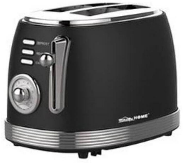 Totally Home TH134 900 W Electric Pop Up Toaster (Black) Makro