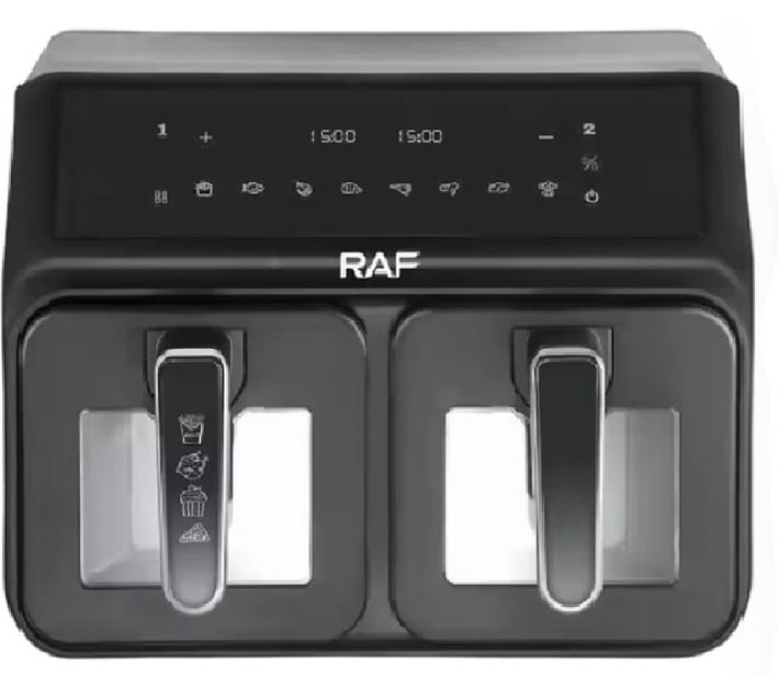 Raf R393 9 Liters Digital Air Fryer With 2 Independent Baskets Air