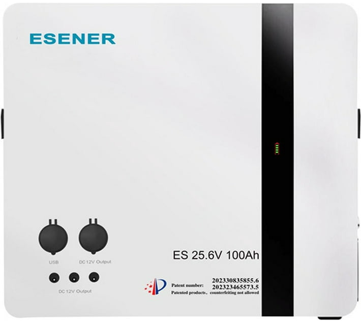Esener 25.6V 100Ah Lithium Sealed Inverter Battery Makro