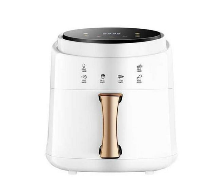 Someone s in a Makro Digital Touch Screen 8L Air Fryer With Extra Large Capacity White Mood