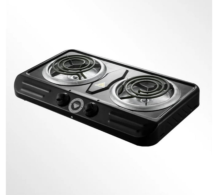 Diamond Black Electric Coil Stove (2 Burner) Makro