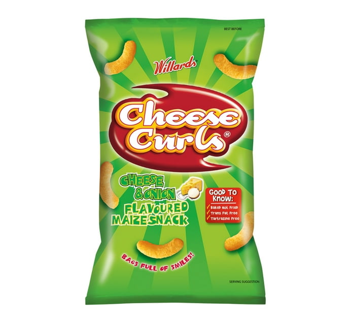 Willards Curls Cheese And Onion (1 x 150G) Makro