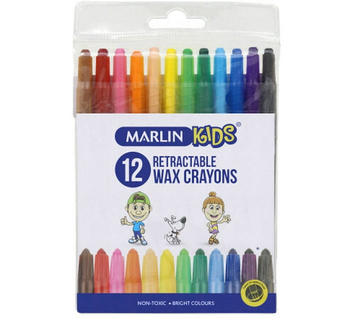 Marlin Wax Crayons (Multicolour) Makro