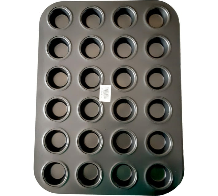 Maruti Groups Mini Cupcake Baking Tray Pan for Cake Decorating Steel Baking Tools Kitchen Tool Set Pack of 1