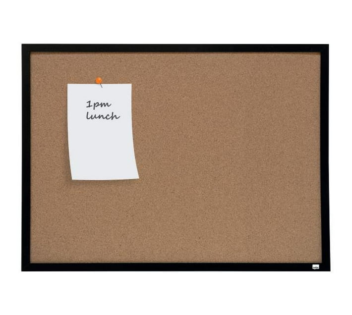 Nobo Small Cork Notice Board with Black Frame 585x430mm | Makro