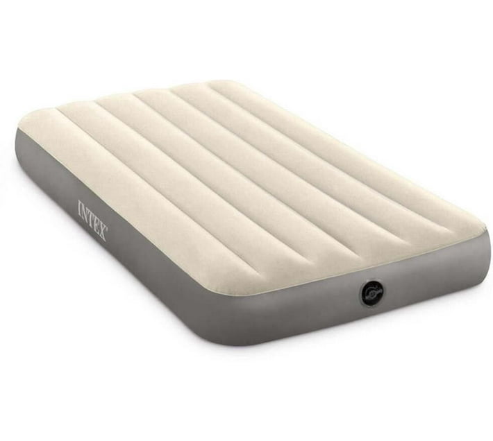 Intex Twin Dura-Beam Series Single-High Airbed Inflatable Bed (Beige ...