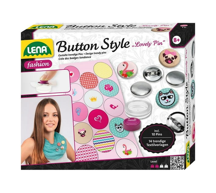 LENA Button Brooches DIY Arts & Crafts Lovely Pins Makro