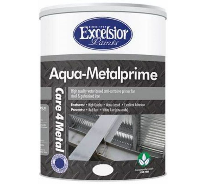 Excelsior AquaMetalprime White Acrylic Primer (5 L) Makro