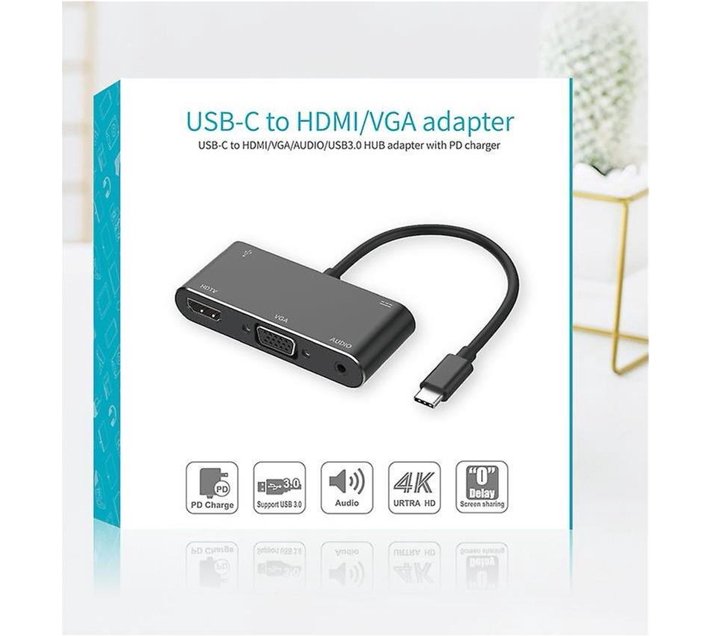 USBC to HDMI/ VGA Adapter Makro