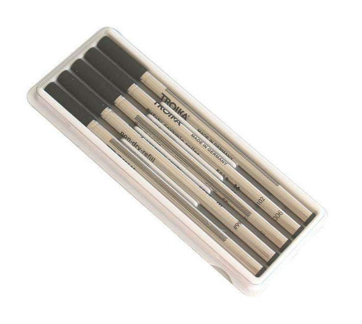 Someone’s in a Makro Troika Ink Refill for TROIKA Rollerball Pens Black
