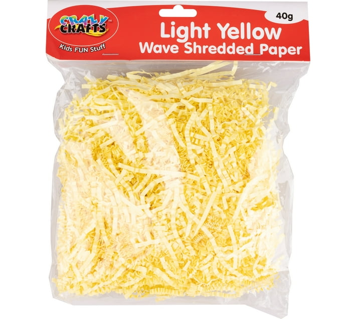 Crazy Crafts Wave Shredded paper Light Yellow Craft Kits Art and Craft
