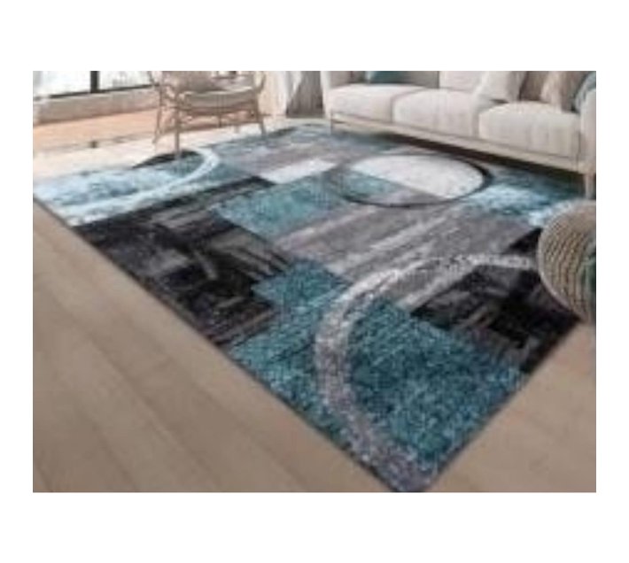 SMTE 200cm by 150cm Modern 3D Geometric Design Area A76 Rug Makro