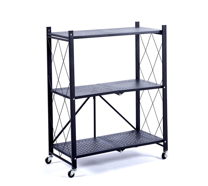 Someone’s in a Makro Storage Shelf Foldable Ladder Bookshelf Rolling