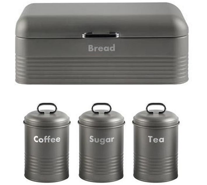 Bread Coffee Sugar Tea BBCGRY1 Stainless Steel Bread Basket (Grey) Makro