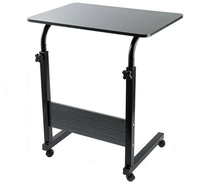 Rushdeals PI003 Solid Wood Bedside Table (Finish Colour Black, DIY(Do