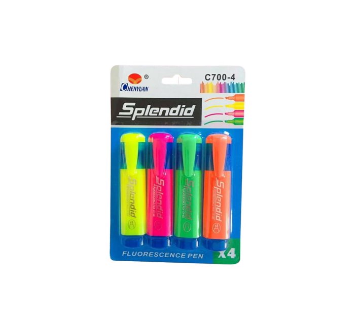 Pack of 4 Splendid Highlighters Makro