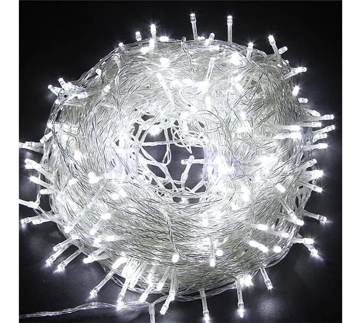 Generic 100 LEDs 12 cm White Steady Bulb Rice Lights (Pack of 1) | Makro