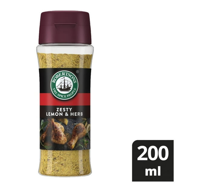 Robertsons Masterblends Spices Zesty Lemon And Herb 1 X 200ml Makro