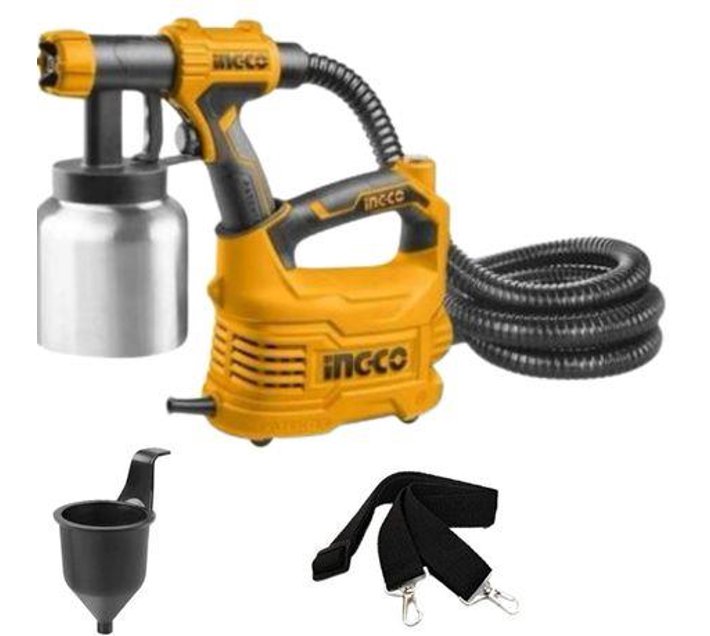 Someone’s in a Makro Ingco Spray Gun With Aluminium Tank / Paint