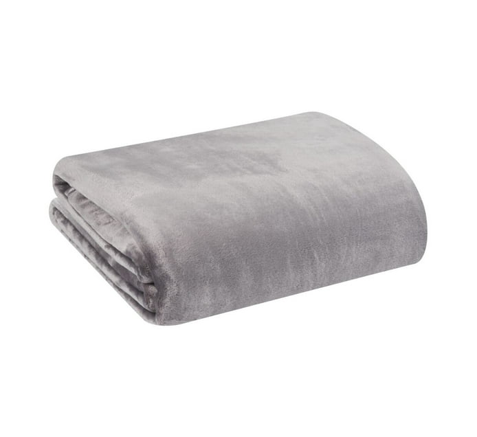 Home Living 200 x 240 cm Luxury Flannel Throw Titanium | Makro