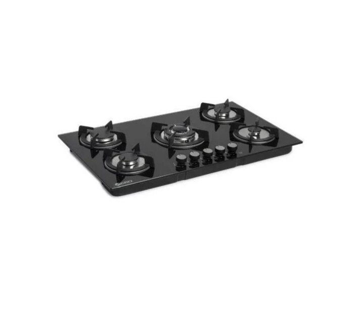 90cm 5 Burner Glass Top Gas Hob Makro
