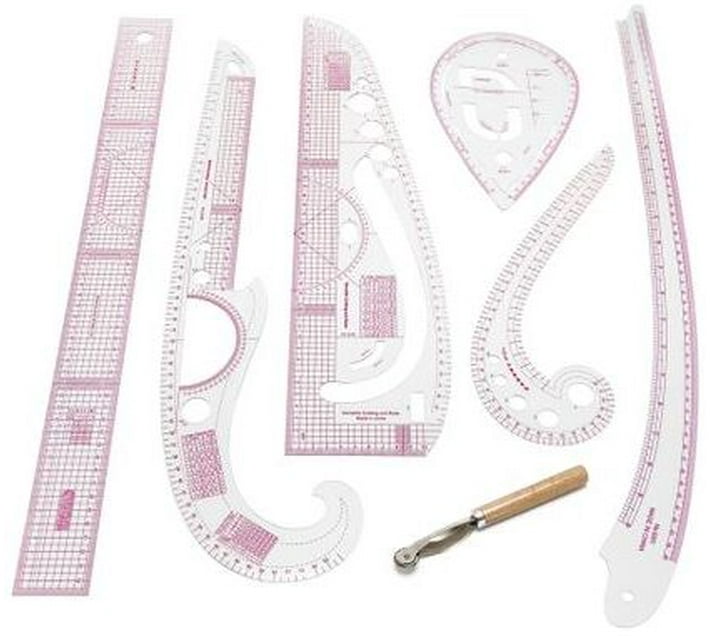 The Great Living Co. 7 Pieces Sewing Measuring Ruler Kit | Tailors ...