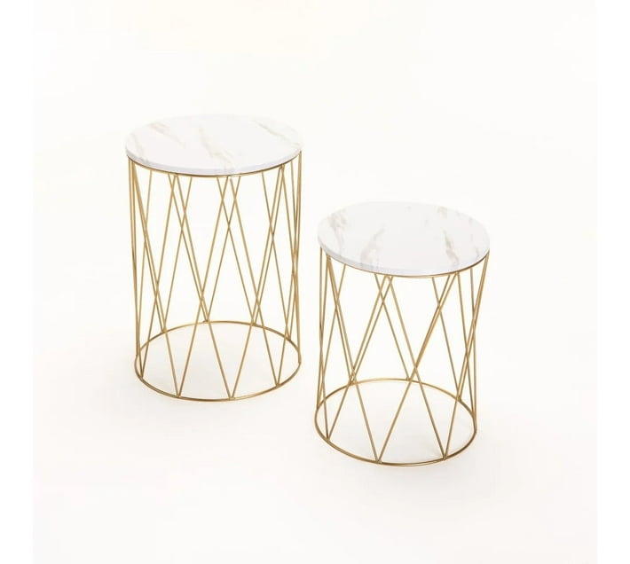 Murray Set of 2 Tables 9876100663695 Metal Side Table Makro