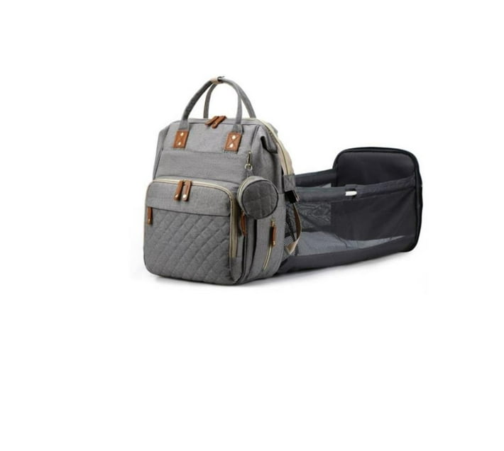 Someone’s in a Makro MULTIFUNCTIONAL BABY DIAPER BAG AND BED, BLACK