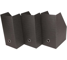 Compartment File Pvc File Files 3 Compartments PVC Files (Black) | Makro