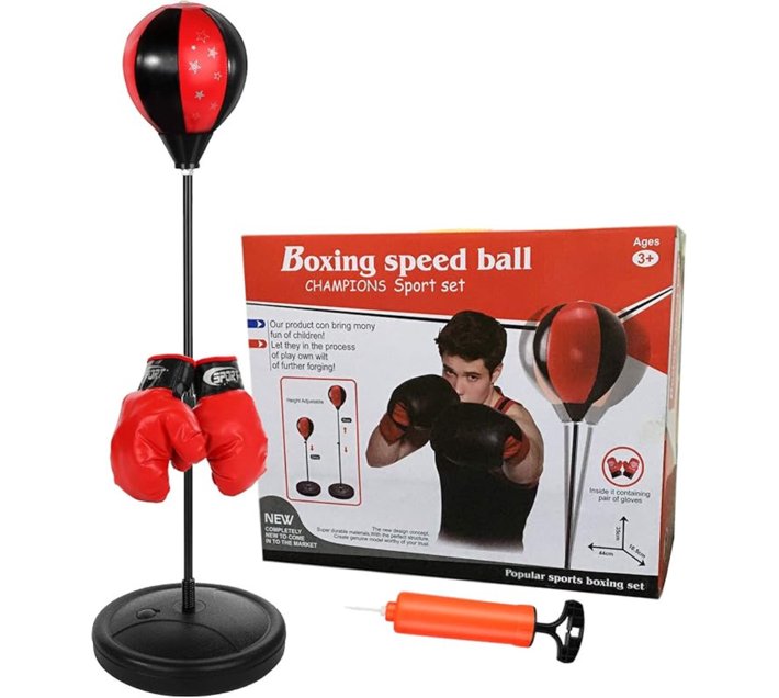 Goldboy Punching Bag with Stand for Kids Speed Bag Makro