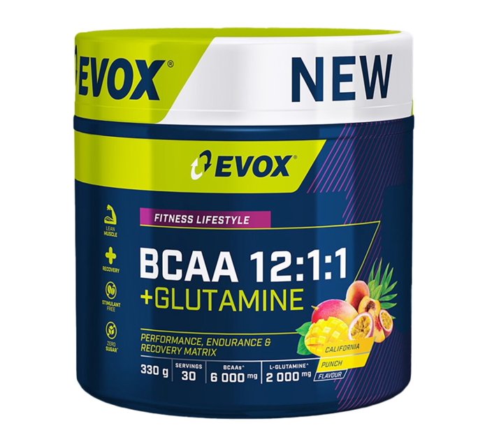 Someone’s in a Makro Evox 330g BCAA 1211 + Glutamine California Punch Mood