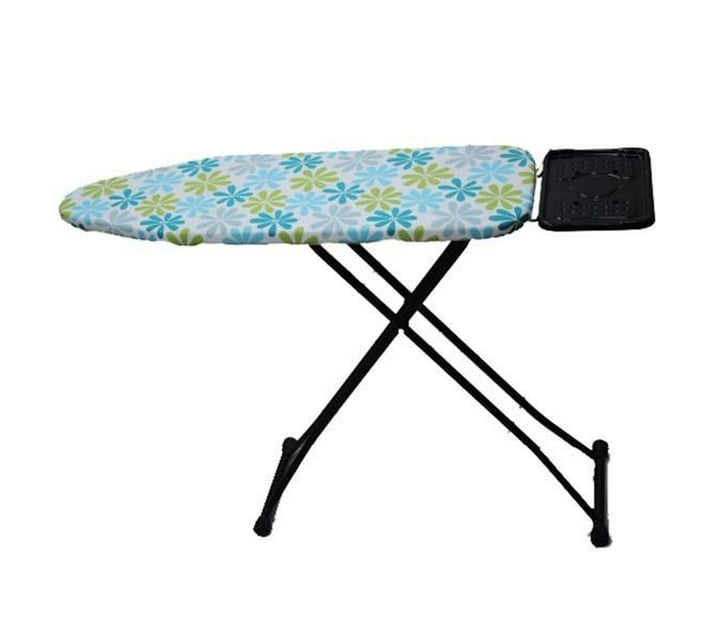 Someone’s in a Makro Premium Steel Ironing Board, Blue and Green