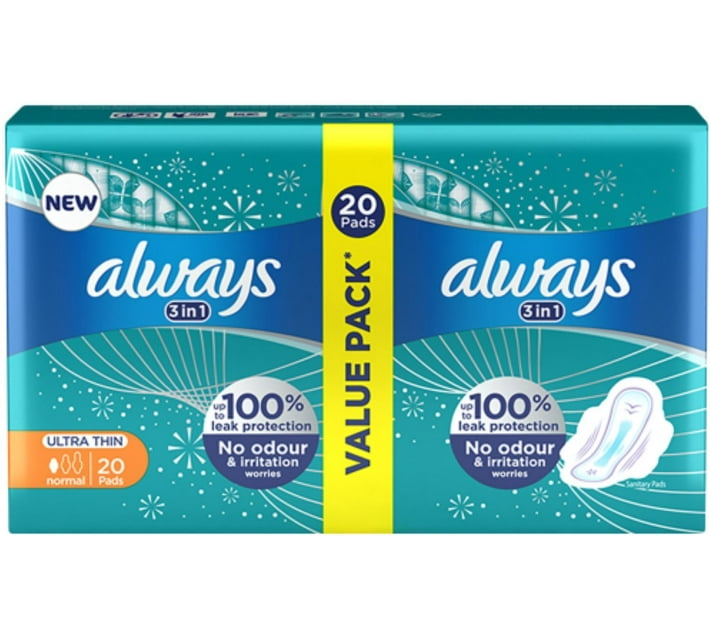 Buy Always Ultra Normal Pads 20 Pack Ultra Thinsize Sanitary Pad () in ...