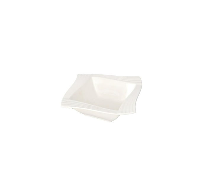 Someone’s in a Makro White Square Ceramic Wavy Soup Bowl 14cm Mood