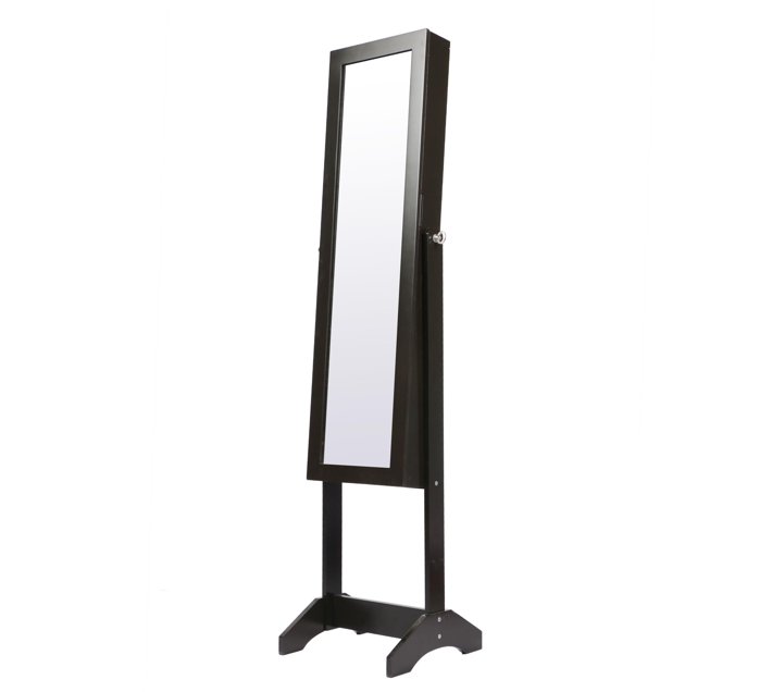 Hazlo Jewellery Storage with Full Length Mirror Brown Makro
