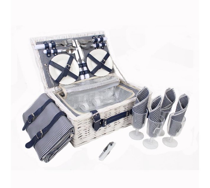 Someone’s in a Makro Wicker Picnic Basket for 4Person with Cooler